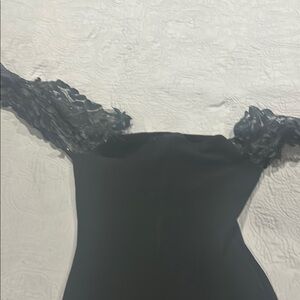 Fashion Nova Black Long Sleeve Dress with style